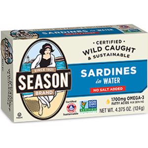 Season Sardines in Water No Salt Added