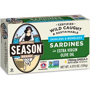 Season Skinless & Boneless Sardines in Extra Virgin Olive Oil