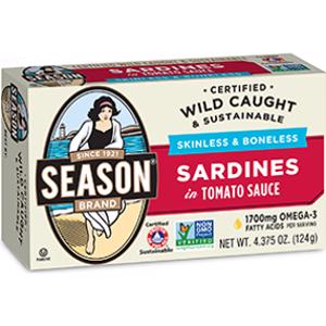 Season Skinless & Boneless Sardines in Tomato Sauce