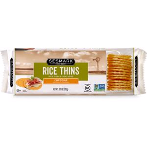 Sesmark Cheddar Rice Thins