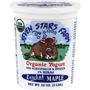 Seven Stars Farm Lowfat Maple Organic Yogurt