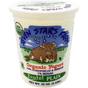 Seven Stars Farm Lowfat Plain Organic Yogurt