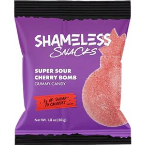 Shameless Snacks Super Sour Cherry Bomb Gummy Candy