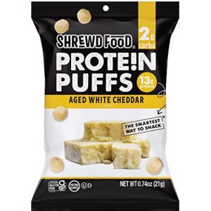 Shrewd Food Aged White Cheddar Protein Puffs