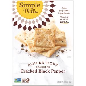 Simple Mills Cracked Black Pepper Almond Flour Crackers