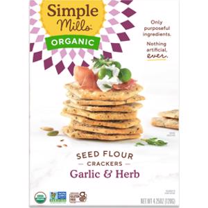 Simple Mills Garlic & Herb Organic Seed Flour Crackers