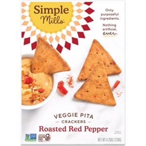 Simple Mills Roasted Red Pepper Veggie Pita Crackers