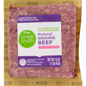 Simple Truth 80% Lean Natural Ground Beef