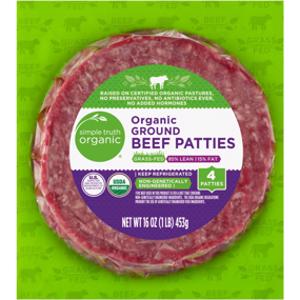 Simple Truth Organic 85% Lean Grass Fed Beef Patties