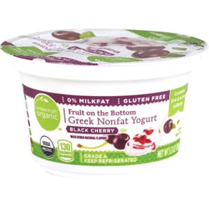 Simple Truth Organic Black Cherry Fruit on the Bottom Greek Nonfat Yogurt