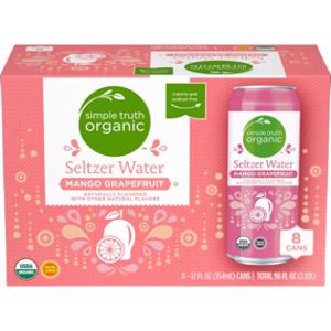 Simple Truth Organic Mango Grapefruit Seltzer Water