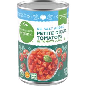 Simple Truth Organic No Salt Added Petite Diced Tomatoes