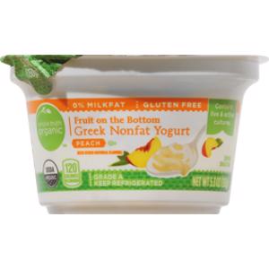 Simple Truth Organic Peach Fruit on the Bottom Greek Nonfat Yogurt