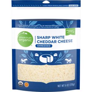 Simple Truth Organic Shredded Sharp White Cheddar Cheese