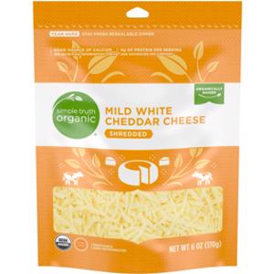Simple Truth Organic Shredded White Mild Cheddar Cheese