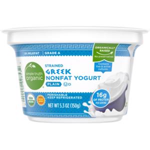 Simple Truth Organic Strained Plain Nonfat Greek Yogurt
