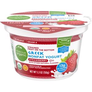 Simple Truth Organic Strained Strawberry Greek Nonfat Yogurt