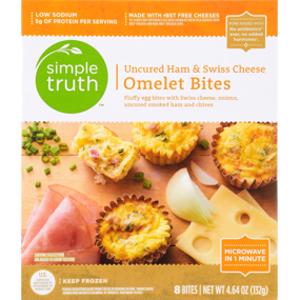 Simple Truth Uncured Ham & Swiss Cheese Omelet Bites