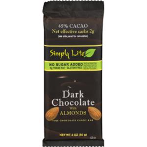 Simply Lite Dark Chocolate w/ Almonds