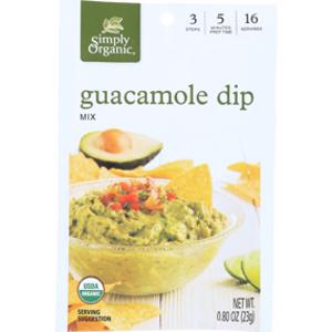 Simply Organic Guacamole Dip Mix Package