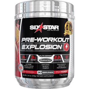 Six Star Pre-Workout Explosion Fruit Punch