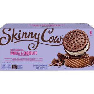 Skinny Cow Vanilla & Chocolate Ice Cream Sandwich