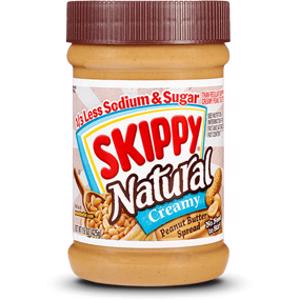 Skippy Natural Less Sodium & Sugar Creamy Peanut Butter