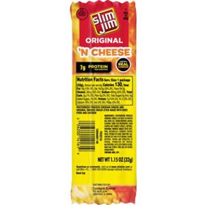 Slim Jim Original 'N Cheese