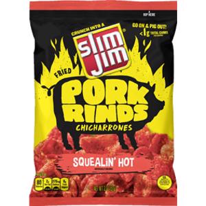 Slim Jim Squealin Hot Pork Rinds