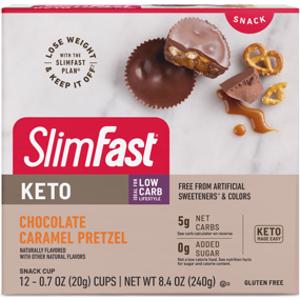 SlimFast Keto Chocolate Caramel Pretzel Snack Cups
