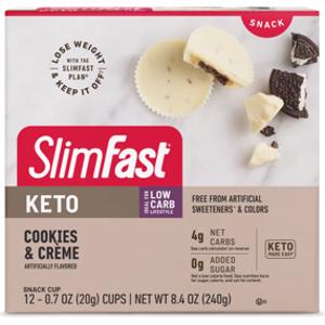 SlimFast Keto Cookies & Creme Snack Cups