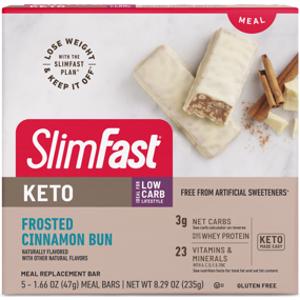 SlimFast Keto Frosted Cinnamon Bun Meal Bars