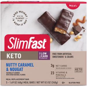 SlimFast Keto Nutty Caramel & Nougat Meal Bars