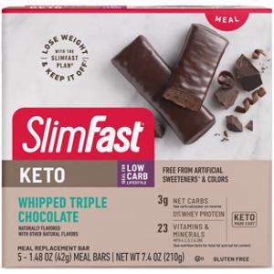 SlimFast Keto Whipped Triple Chocolate Meal Bars
