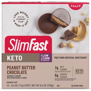 SlimFast Keto Peanut Butter Chocolate Snack Cups