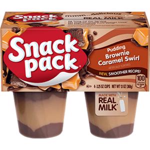 Snack Pack Brownie Caramel Swirl Pudding
