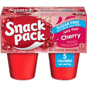 Snack Pack Sugar Free Cherry Juicy Gels