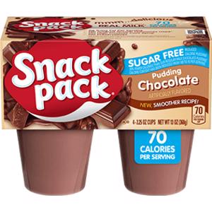 Snack Pack Sugar Free Chocolate Pudding