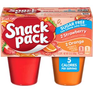 Snack Pack Sugar Free Strawberry & Orange Juicy Gels