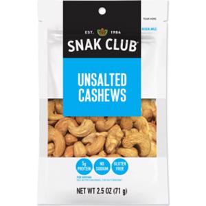 Snak Club Unsalted Cashews