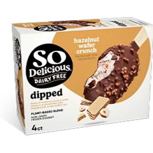 So Delicious Hazelnut Wafer Crunch Dipped Bar