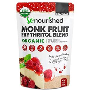 So Nourished Organic Granular Monk Fruit Erythritol Blend