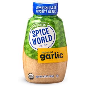 Spice World Squeezable Organic Minced Garlic in Olive Oil