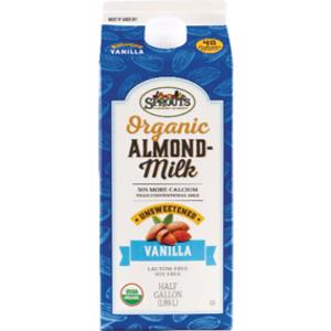 Sprouts Farmers Market Organic Unsweetened Vanilla Almond Milk