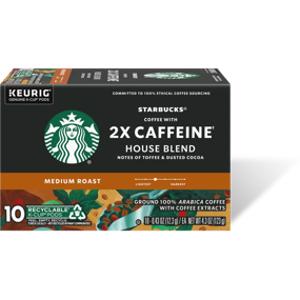 Starbucks 2X Caffeine House Blend K-Cup Pods