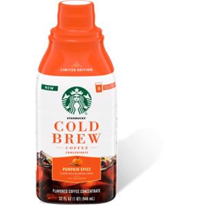 Starbucks Cold Brew Coffee Concentrate Pumpkin Spice