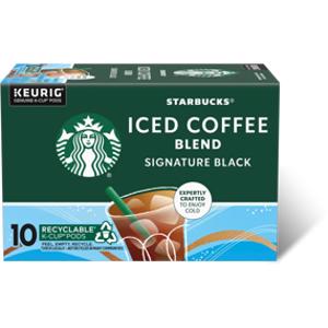 Starbucks Iced Coffee Blend Signature Black K-Cup Pods