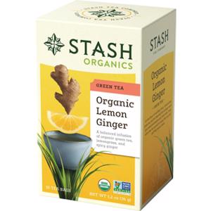 Stash Organic Lemon Ginger Green Tea