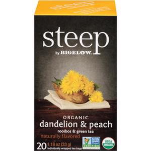 Steep Organic Dandelion & Peach Green Tea