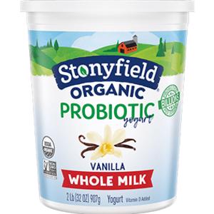 Stonyfield Vanilla Whole Milk Yogurt